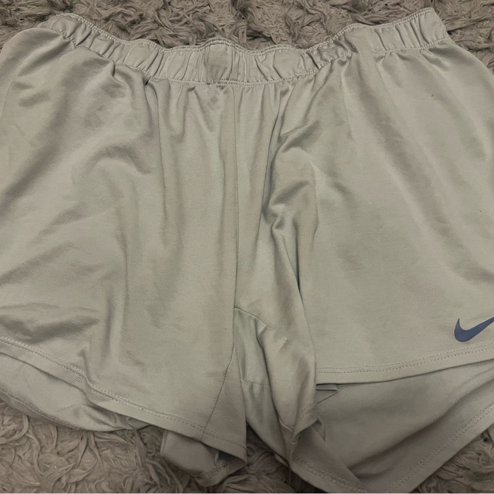 Nike Light Blue/White Athletic Shorts